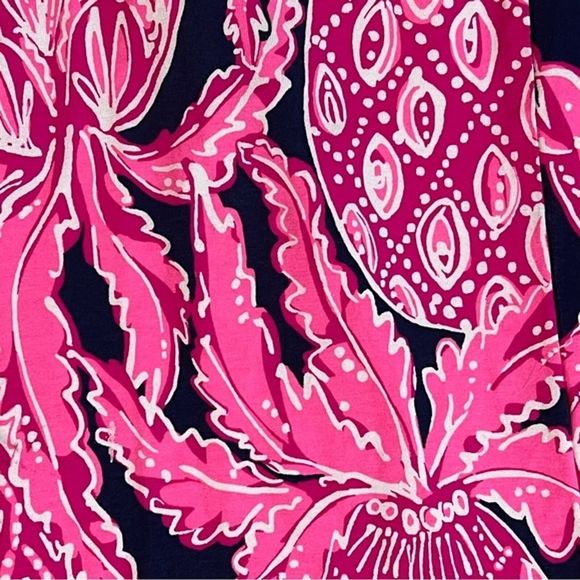 Lilly Pulitzer Navy And Pink With Pineapples Pants Size: XS - Picture 3 of 6